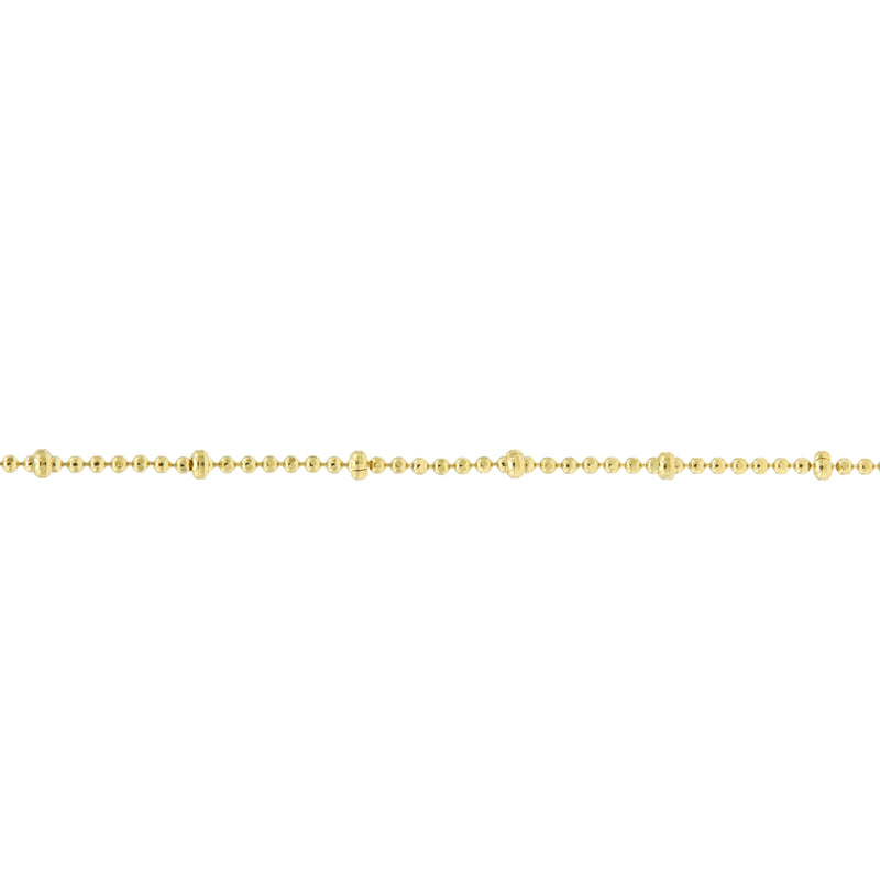 Karma 925 Sterling Silver Gold-coloured Dots Diamonds Bracelet 94127GP (Length: 16.50 - 19.00 cm)-zoom-