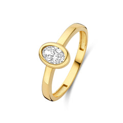 Isabel Bernard Le Marais Sophie 14 Karat Gold Ring With Zirconia Stone IB330116-58