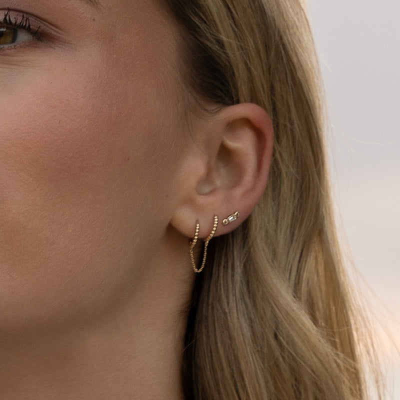 Jackie Gold 14K Golden Ear Studs JKE22.267-zoom-