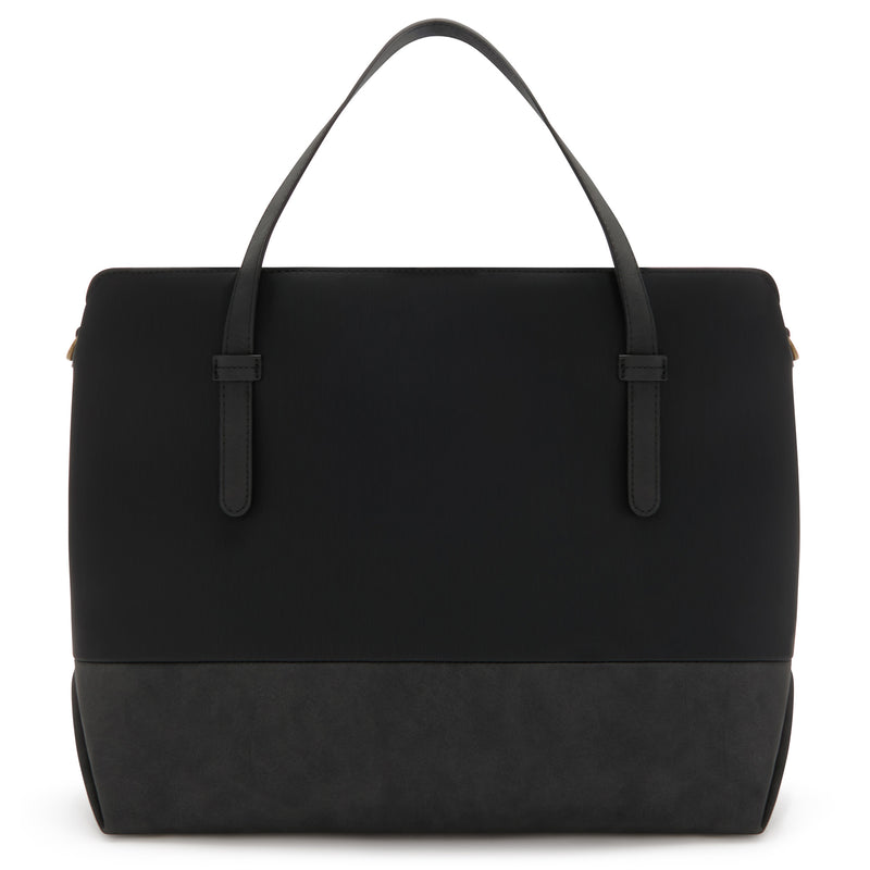 Violet Hamden Essential Bag Zwarte Schoudertas met 13 inch Laptopvak VH25034-zoom-