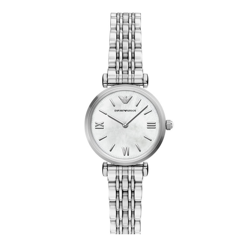 Emporio Armani Round White Dial Watch AR11768-zoom-