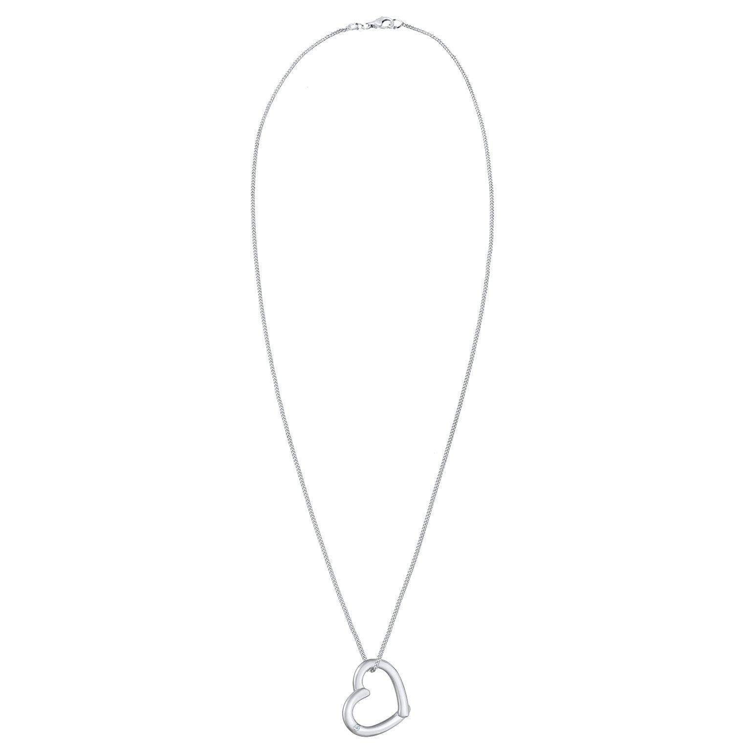 Elli 925 Sterling Silver Necklace with Diamond (0.015 ct) 2004-BF-0008007-001