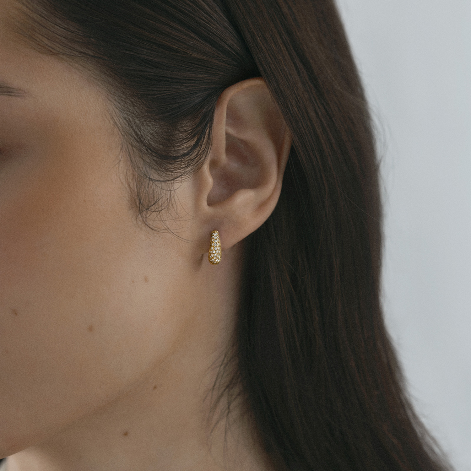 Mockberg Pavé Precious Mini Hoops MB0193