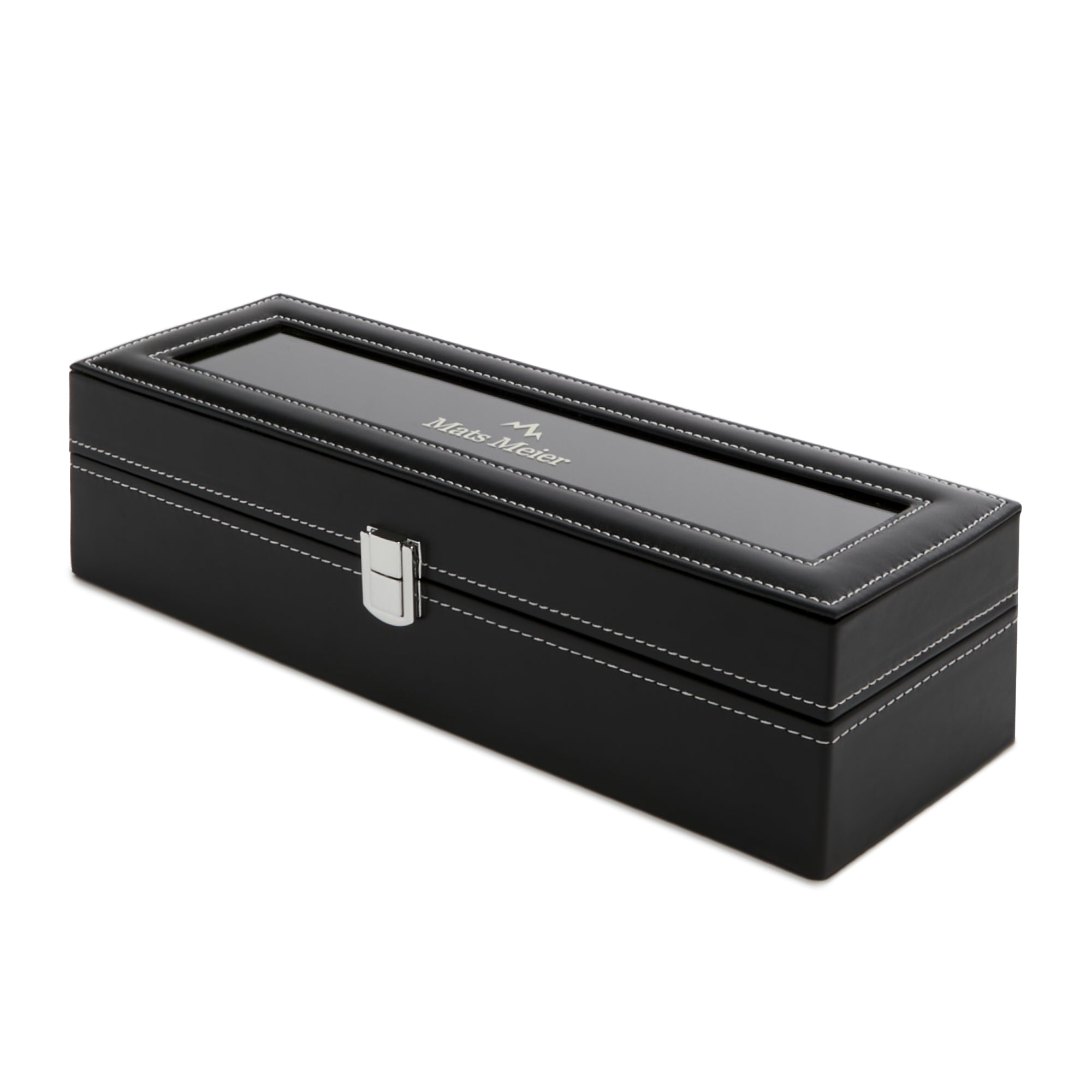 Mats Meier Mont Fort Black Watchbox voor 6 Watchs