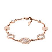 Fossil Rosegold coloured Vintage Glitz Bracelet JF01739791 (Length: 17.78 - 20.32 cm)