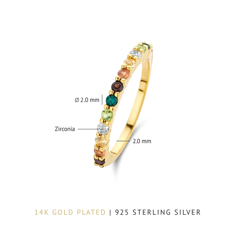 Parte Di Me Santa Maria del Fiore 925 sterling zilveren gold plated ring PDM33028-52-zoom-