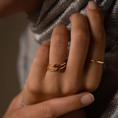 Violet Hamden Venus Goudkleurige Ring Met Geboortesteen VH330008MAY-58