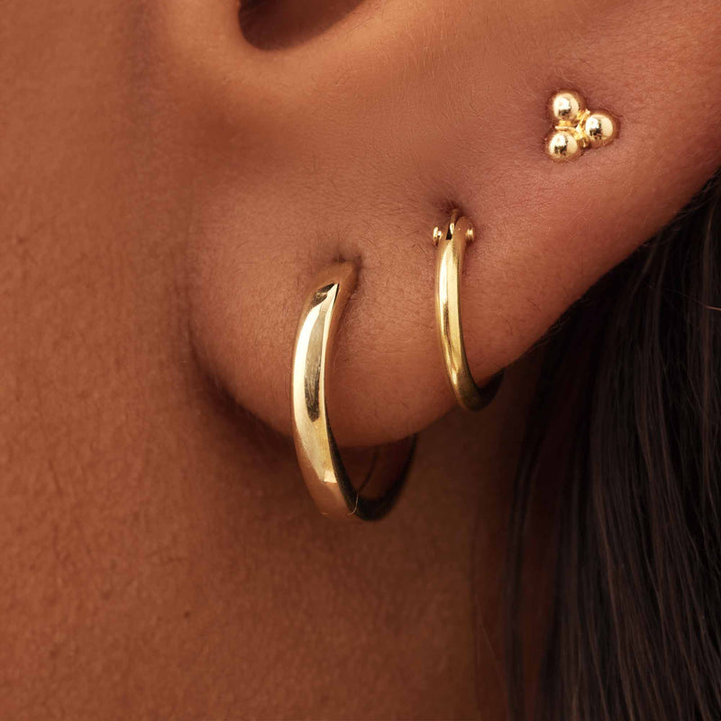 Isabel Bernard Rivoli Claire 14 Karaat Gouden Oorknoppen IB360233-zoom-