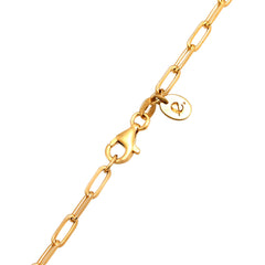 Elli 925 Sterling Silver Necklace Gold plated with Ruby 2004-BF-0008268-001