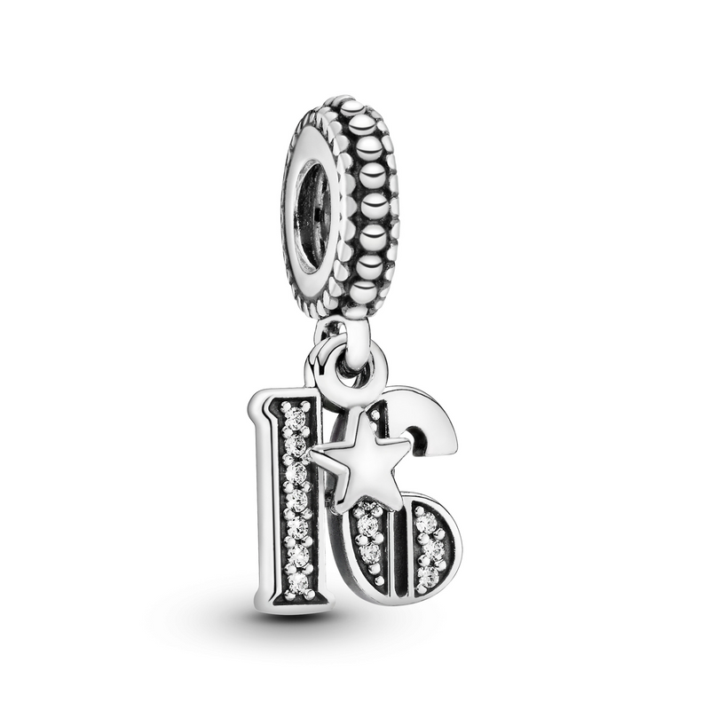 Pandora People 925 Sterling Silver 16th Celebration Charm 797261CZ-zoom-