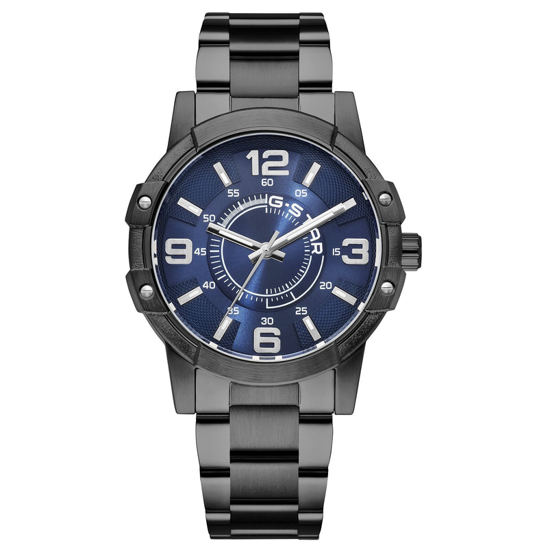 G-STAR Constructed Zwart Stalen Herenhorloge GSW.506.09-zoom-