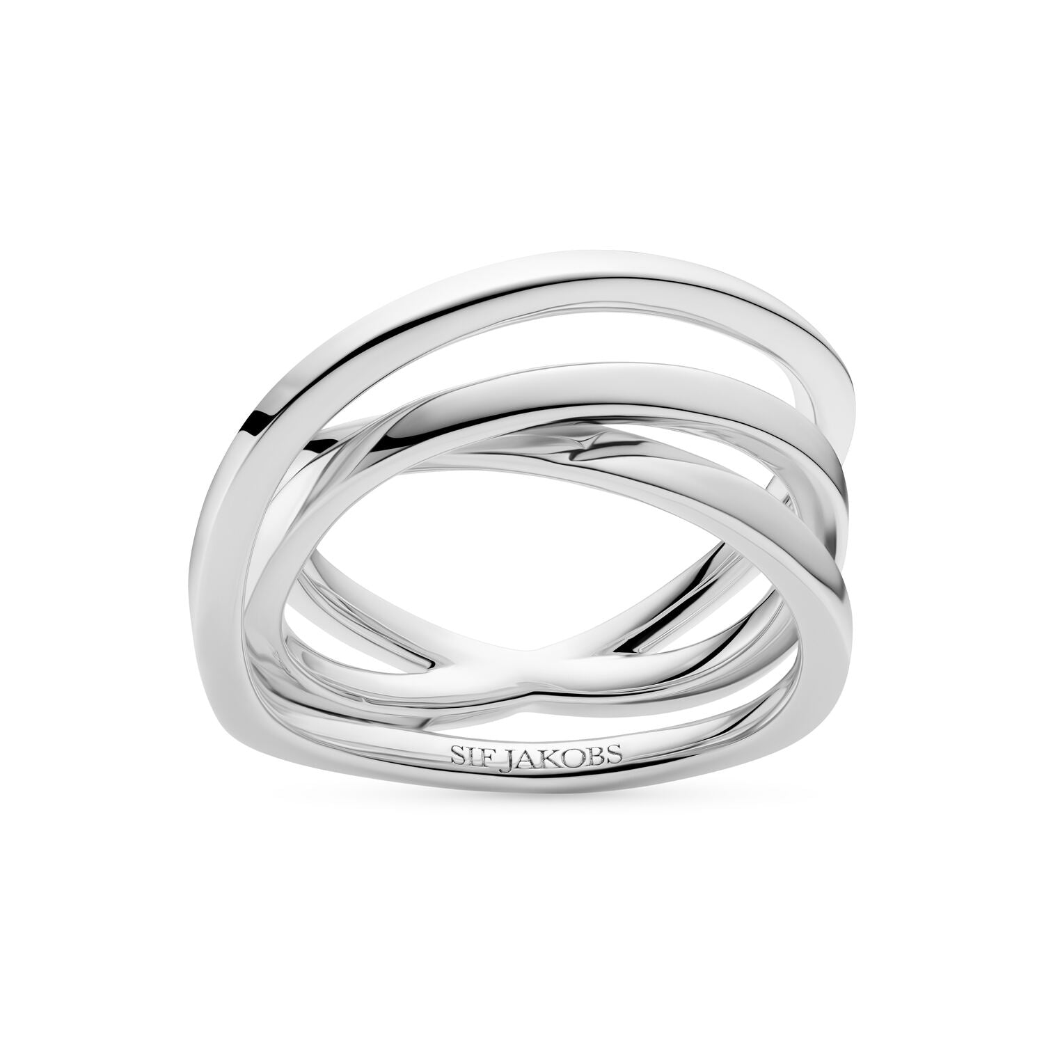 Sif Jakobs 925 Sterling Silver Spirale Pianura Ring SJ-R2590-56
