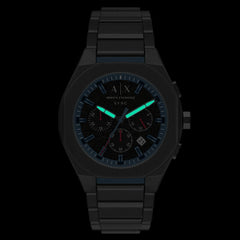 Armani Exchange Sync Round Black Dial Watch AX4295