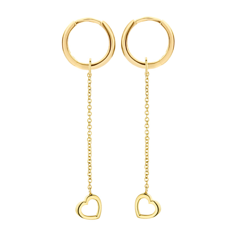 Blush 14 Karaat Gouden Oorbedels 9084YGO-zoom-
