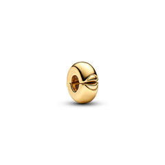 Pandora Clips and Safety Chains Gold coloured Heart closure clip Charm 763678C00