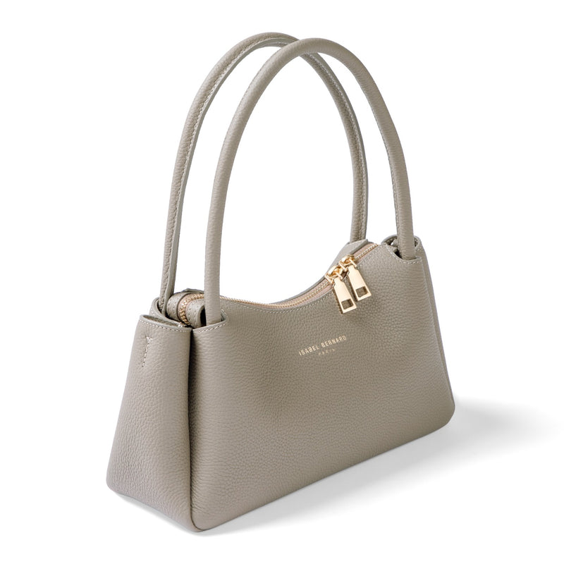 Isabel Bernard Honoré Eve Taupe Handtas Van Kalfsleer IB21133-078-zoom-