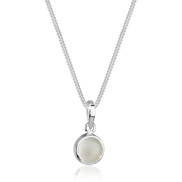 Elli 925 Sterling Silver Necklace with Moonstone 2004-BF-0008193-001