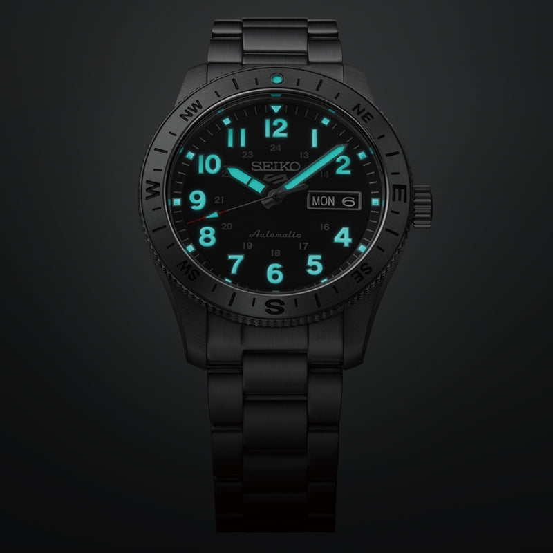 Seiko 5 Sports Zilveren Automatisch Herenhorloge HDB006K1-zoom-
