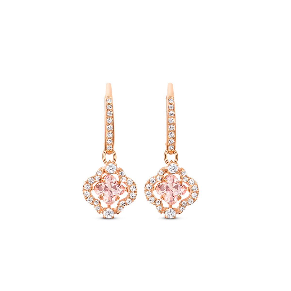 Swarovski Sparkling Rose gold Ear Stud 5516477