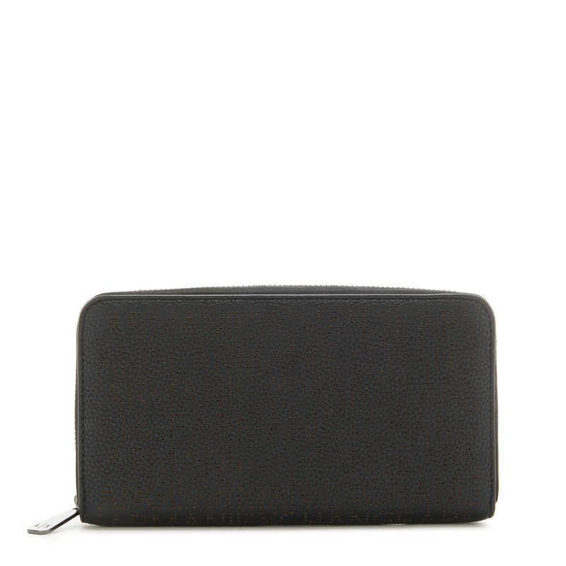 Armani Exchange Zwarte Ritsportemonnee 948068-3R713-00020-zoom-