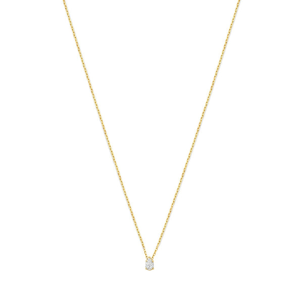 De la Paix Eloise 14 karaat gouden ketting met diamant 0.1 karaat