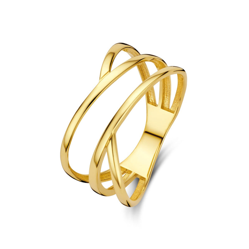Beloro Jewels Della Spiga Pia 9 Karaat Gouden Ring BO330028-48-zoom-