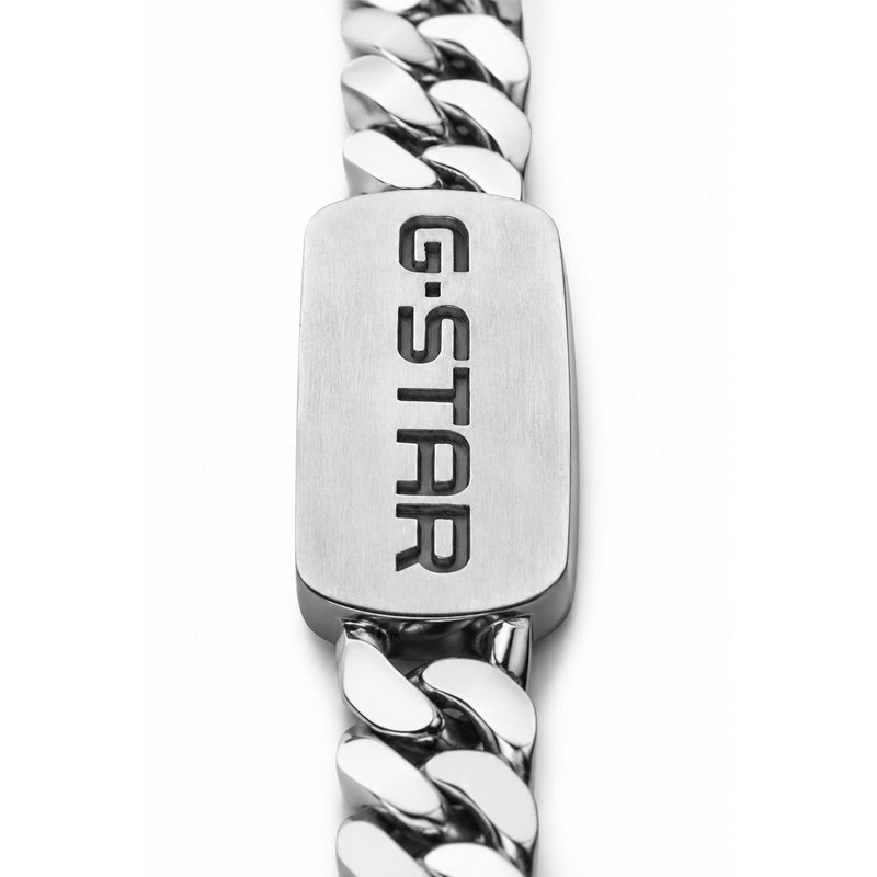 G-Star Incisio Zilverkleurige Curb Chain Armband GSJ.106.04-zoom-
