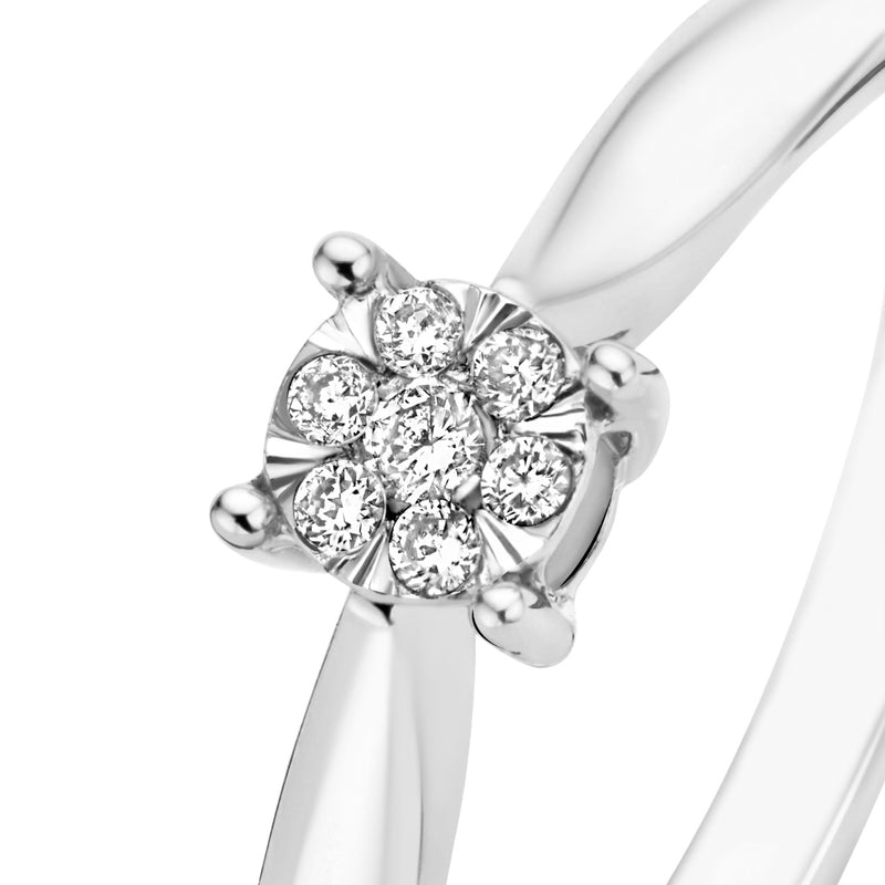 Isabel Bernard De la Paix Hanaé 14 karaat witgouden ring | diamant 0.08 ct | IBD330009-50-zoom-