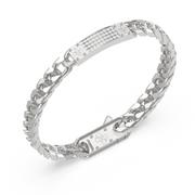 Guess 4G Frontiers Silver Bracelet With Crystal JUMB06031JWSTS