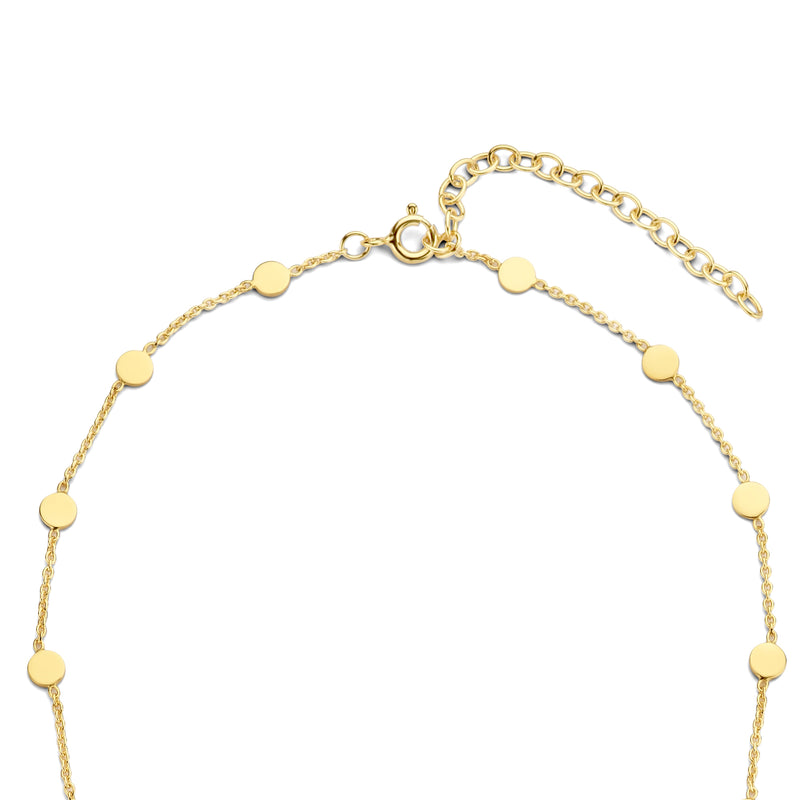 Violet Hamden Luna 925 Sterling Zilveren Gold Plated Choker met Munten VH15001-zoom-