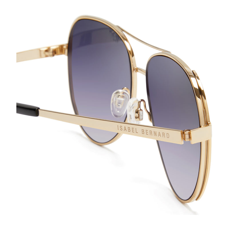 Isabel Bernard La Villette Ruby Goudkleurige Aviator Zonnebril IB400004-15-01-zoom-