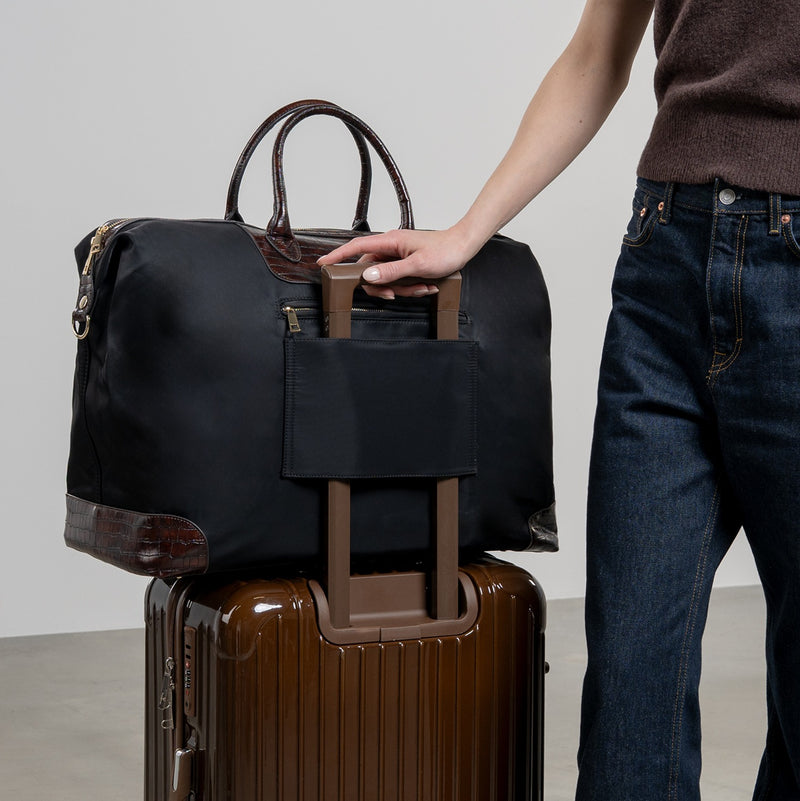 Isabel Bernard Du Louvre Clarice Zwarte Weekendtas Middel (54L) IB20002-901-zoom-