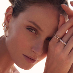 Sif Jakobs Padua 925 Sterling Silver Gold Coloured Gran SJ-E22215-PCZ-YG