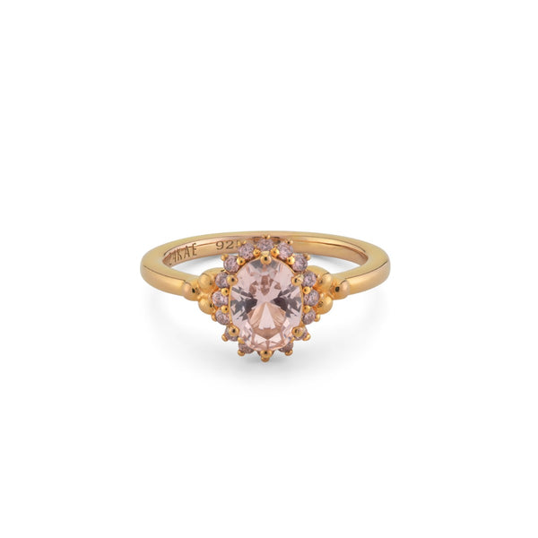 24Kae 925 Sterling Zilveren Goudkleurige Ring 12448Y