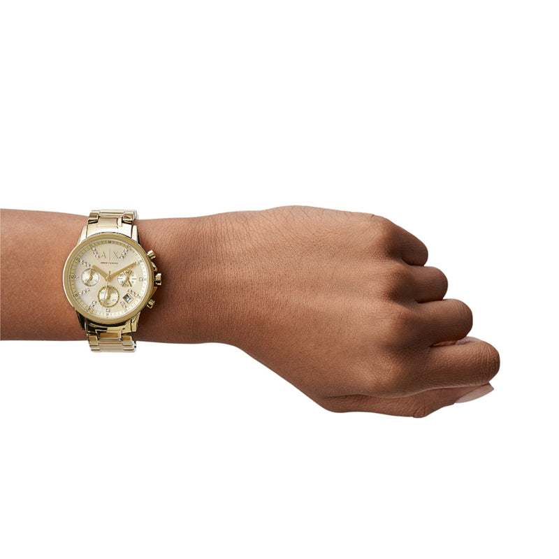 Armani Exchange Lady Banks Chronograaf Dames Horloge AX4327-zoom-