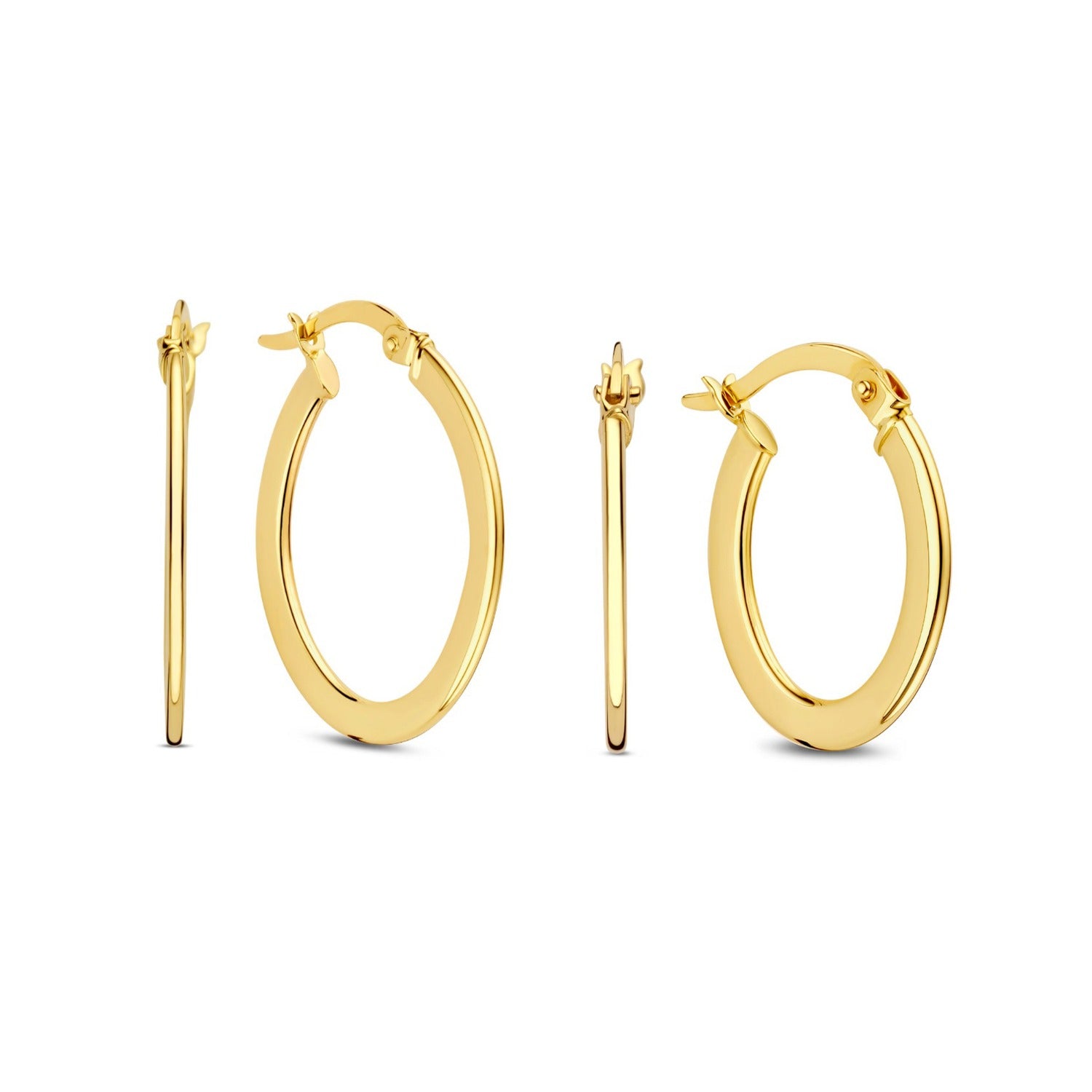 Beloro Jewels Regalo d'Amore 9 karat gold hoop earrings gift set BO90023