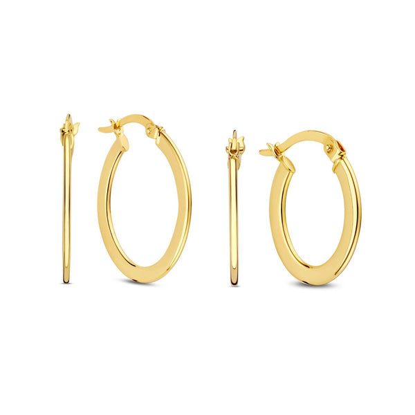 Beloro Jewels Regalo d'Amore 9 karaat gouden oorringen cadeauset BO90023