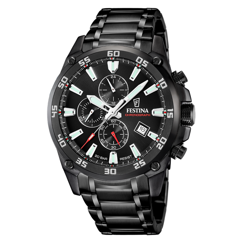 Festina Timeless Chronograph Black Men's Watch F20735/3-zoom-