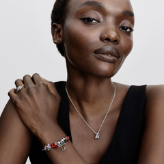 Pandora Collabs 925 Sterling Silver Disney Stitch Murano Glass Charm 794378C01