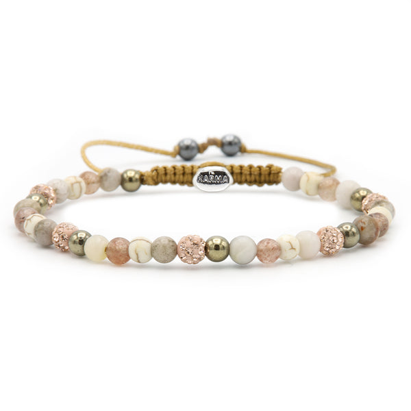 Karma Spiral Rose Bracelet 84387 (Length: 17.50-19.00 cm)cm