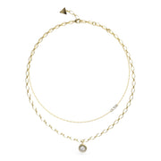 GUESS Unique Solitaire Gold-coloured Necklace JUBN03395JWYGT-U