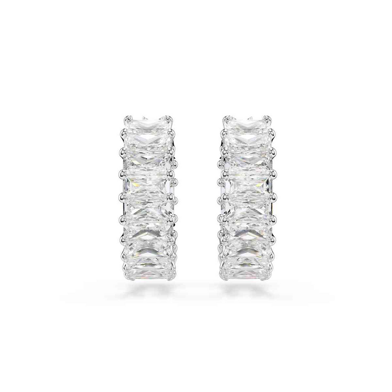 Swarovski Matrix Silver Earrings 5733397-zoom-