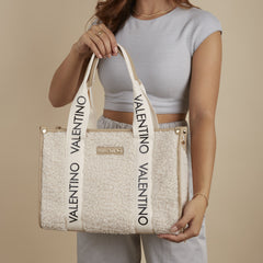 Valentino Bags Special Camy Beige Shopper VBS7L301BEIGE