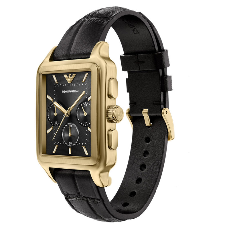 Emporio Armani Rectangular Black Dial Watch AR11753-zoom-