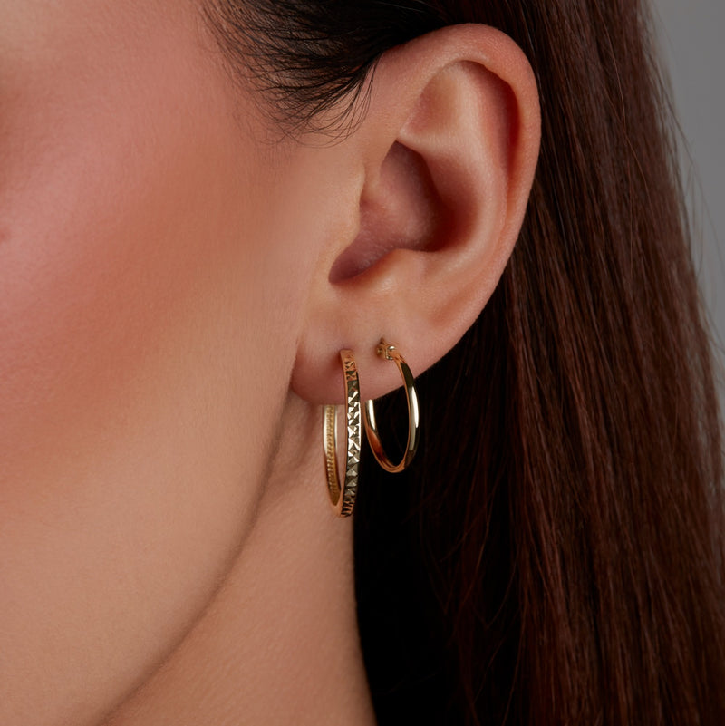 Beloro Jewels Regalo d'Amore 9 karaat gouden oorringen cadeauset BO90032-zoom-