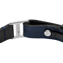 Fossil Machine Leather Men's Bracelet JF04964040