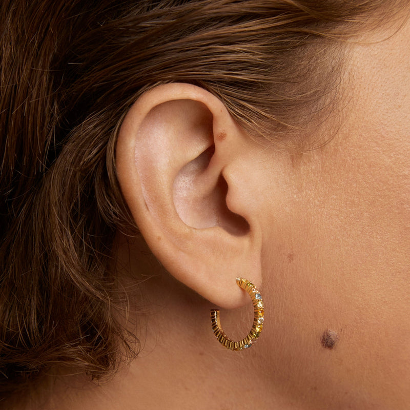 P D Paola Color 925 Sterling Silver Earrings with Gold Plating AR01-B96-U-zoom-