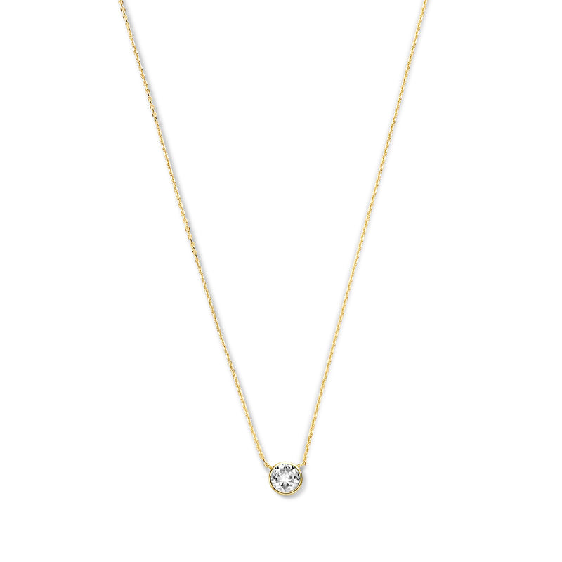 Violet Hamden Venus 925 Sterling Zilveren Gold Plated Ketting met Geboortesteen VH340010-JUL-zoom-