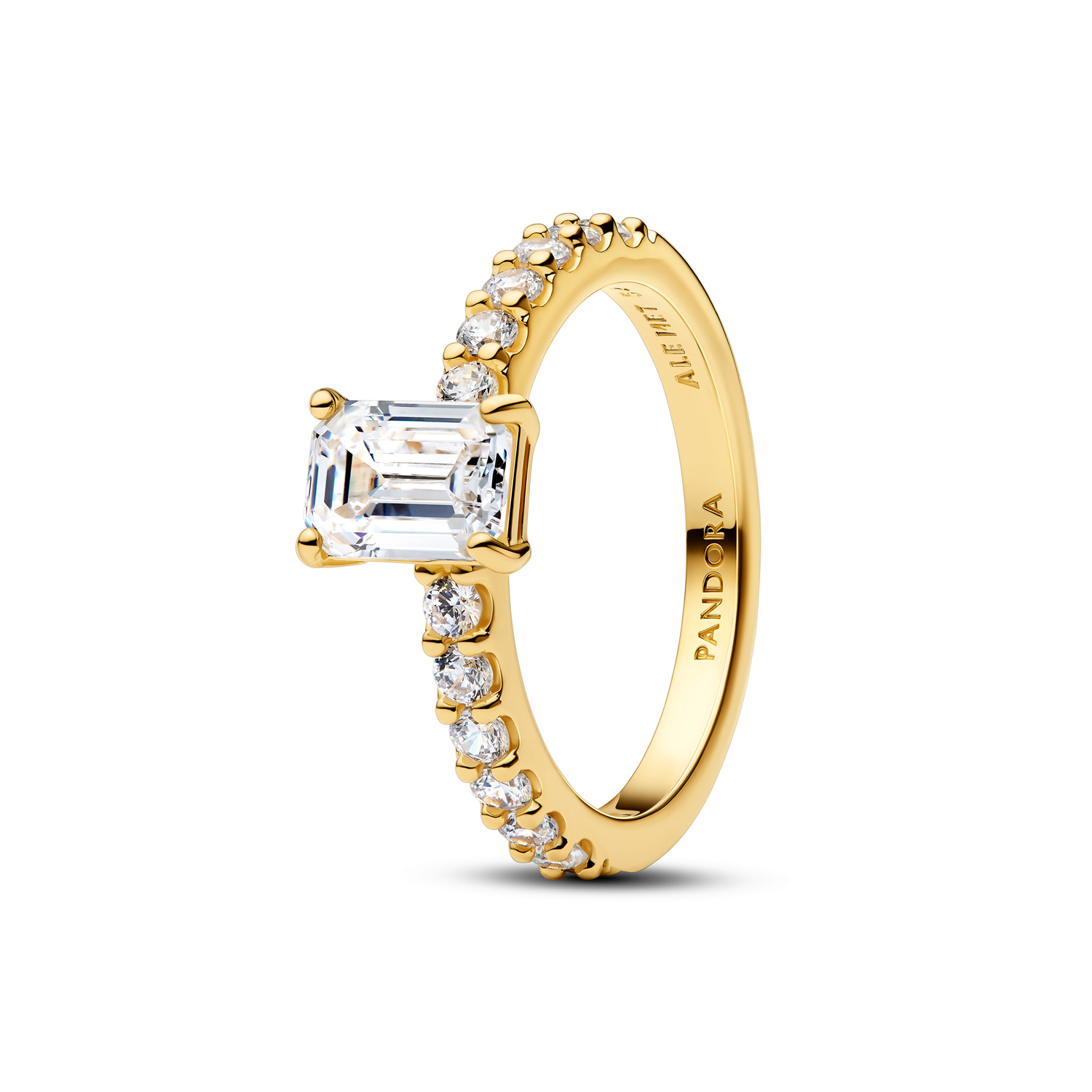 Pandora Timeless Rectangular Sparkling Halo Ring 164506C01-52