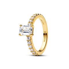 Pandora Timeless Rectangular Sparkling Halo Ring 164506C01-52